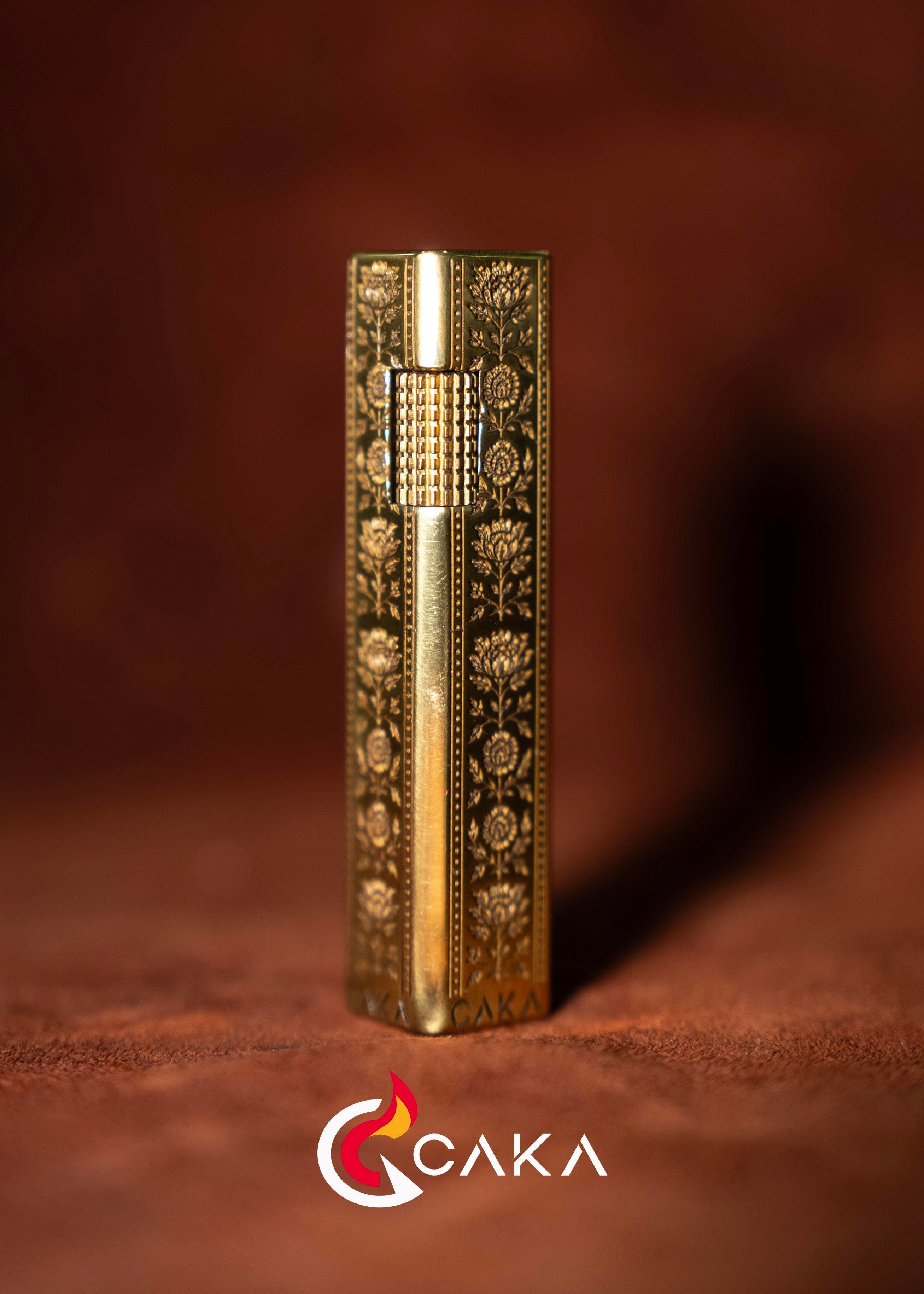 CKL-066,Caka Lighter Petra Flora Gold Benzinli Çakmak