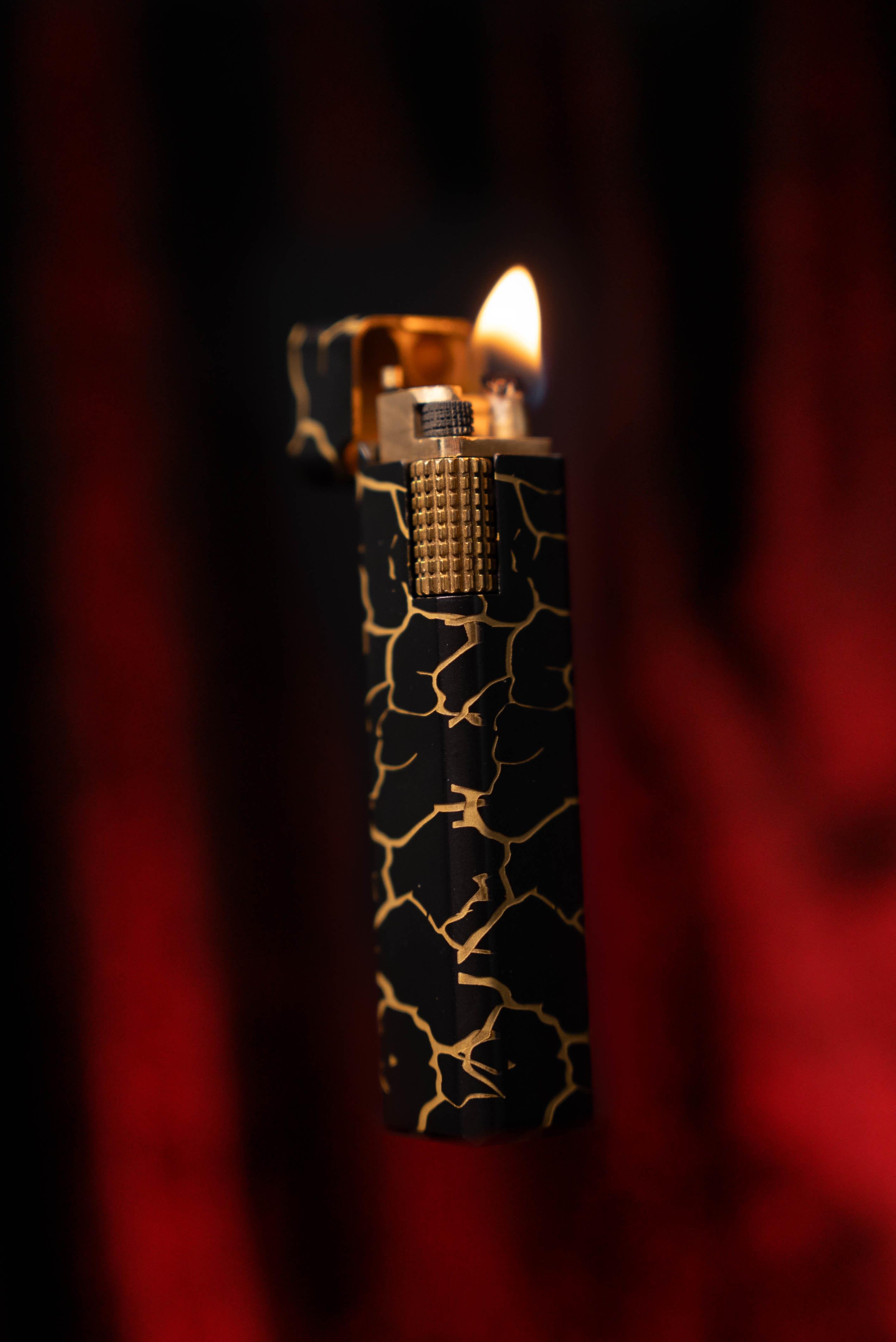 CKL-050,Caka Lighter Petra 5 Collection Black Benzinli Çakmak