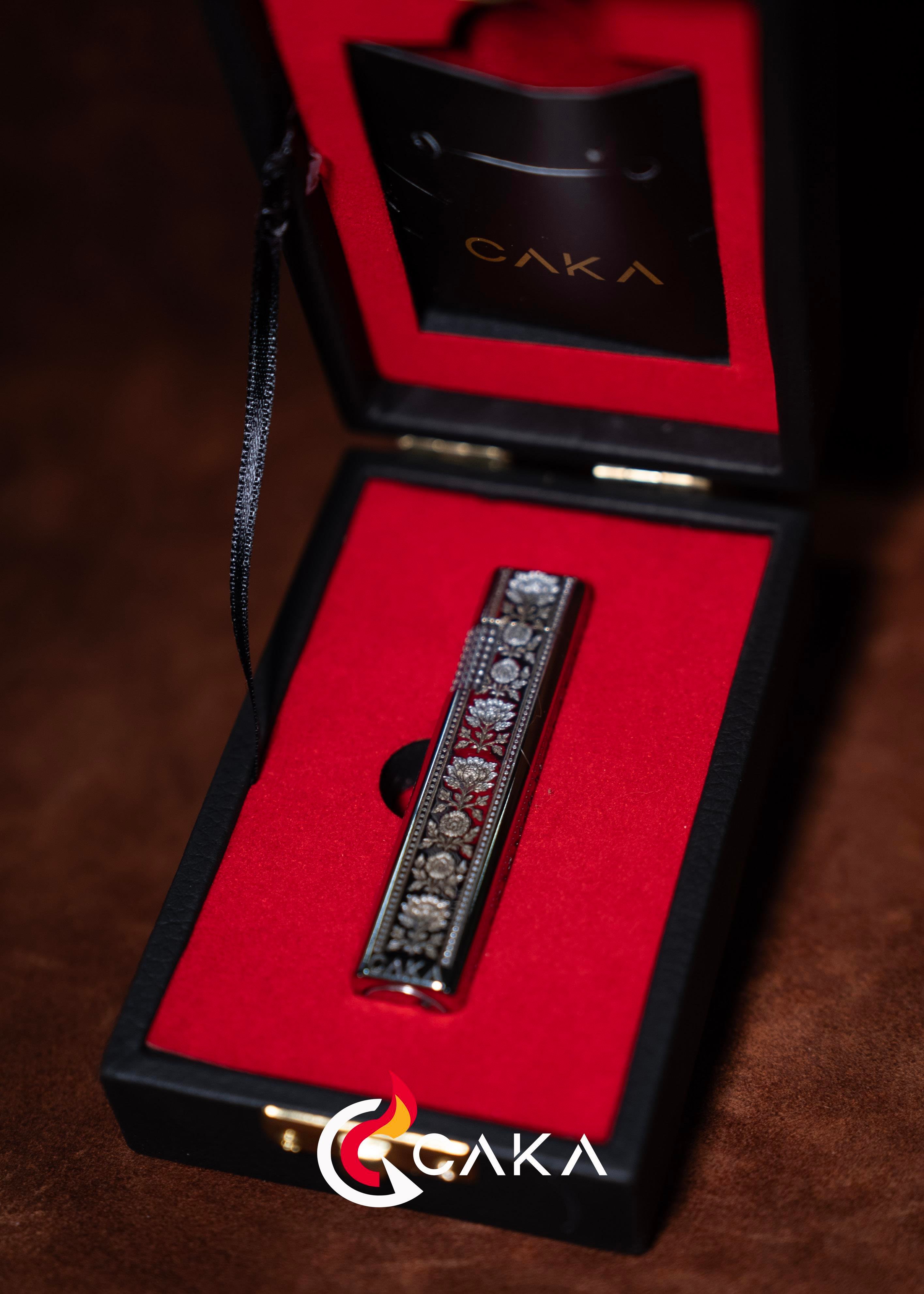 CKL-065,Caka Lighter Petra Flora Silver Benzinli Çakmak