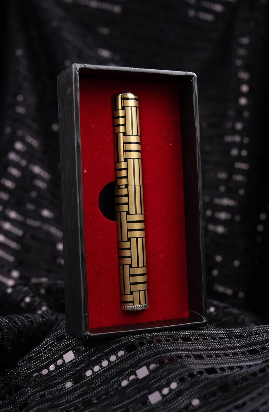 CKL-010,Caka Lighter Milano Desen Gold Benzinli Çakmak