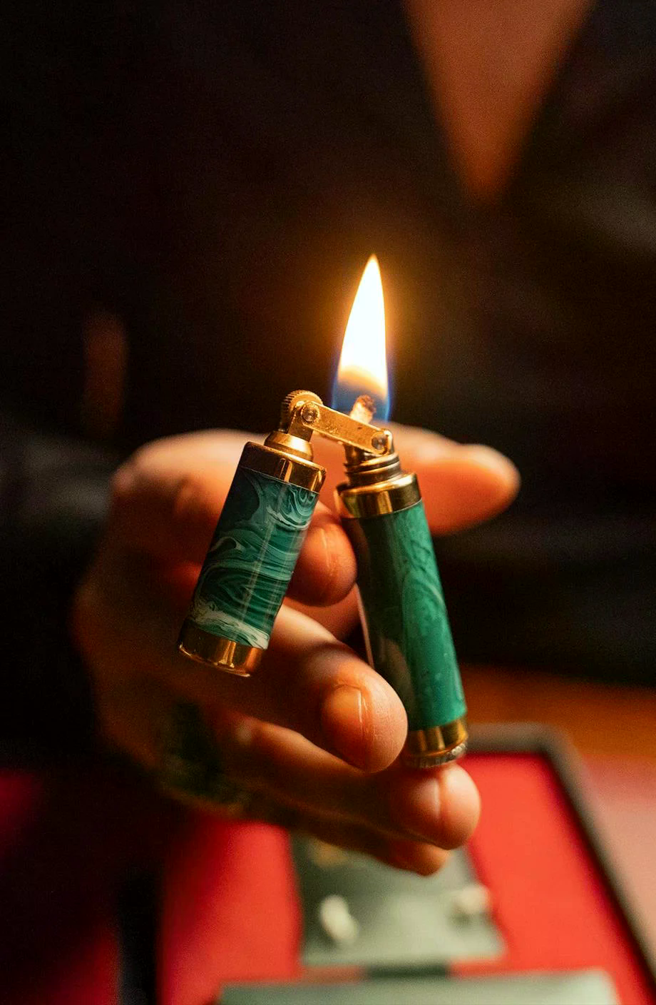 CKL-082,Caka Lighter Rex Harmony Koyu Yeşil Benzinli Çakmak