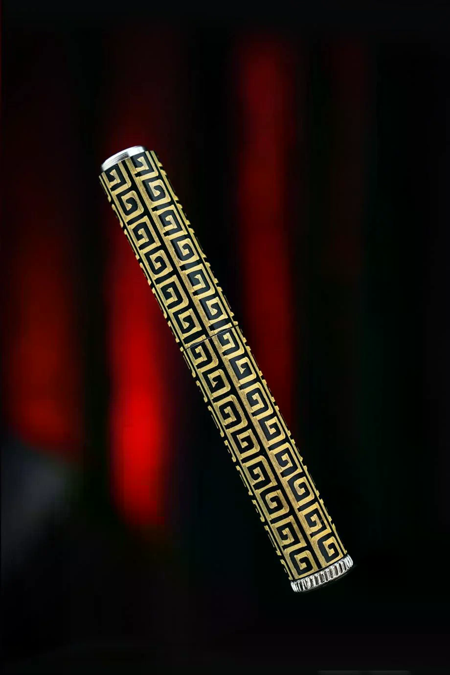 CKL-007,Caka Lighter Labirent Desen Gold Benzinli Çakmak