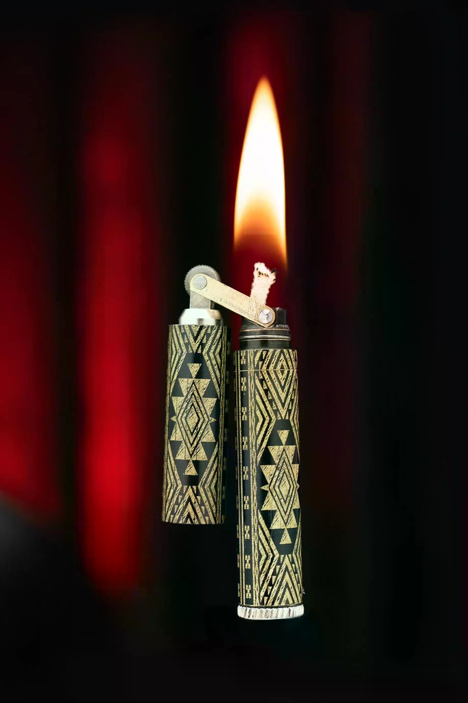 CKL-003,Caka Lighter Alabama Desen Benzinli Çakmak