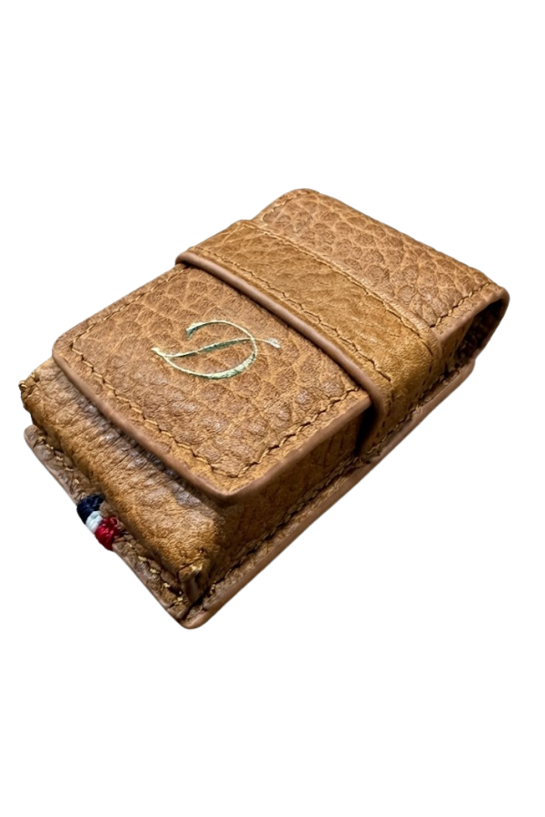 TR9165,S.T. Dupont Desenli Deri Taba Le Grand Çakmak Kılıfı