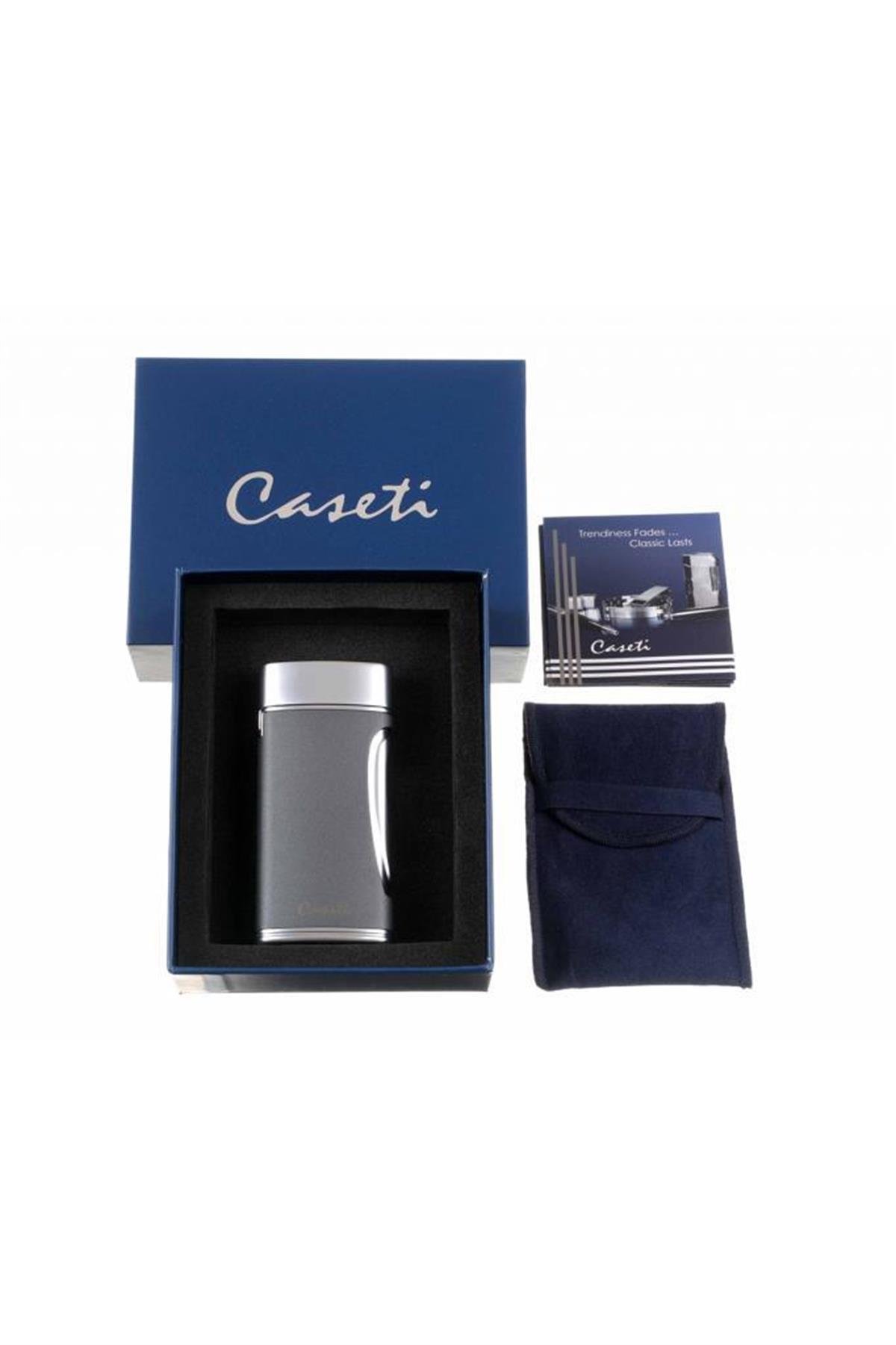 TR6077,Caseti 2 Torch Pürmüz Gunmetal  Puro Çakmağı