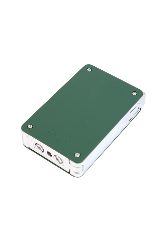 TR9451,Caseti Çift Torch Pürmüz & Tek Torch Mum Alev Delicili Haki Metal Puro Çakmağı