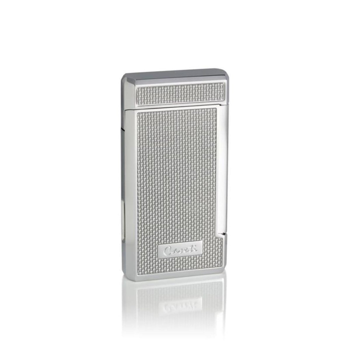 TR1917,Caseti İki Torch Desenli Gümüş Puro Çakmak CA0437003