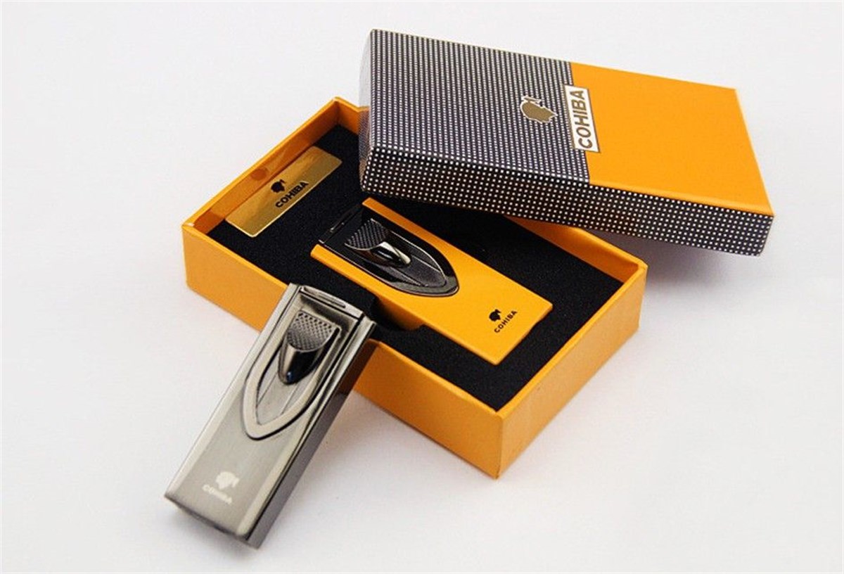 TR779,Cohiba 2 Torch Gunmetal Puro Çakmağı