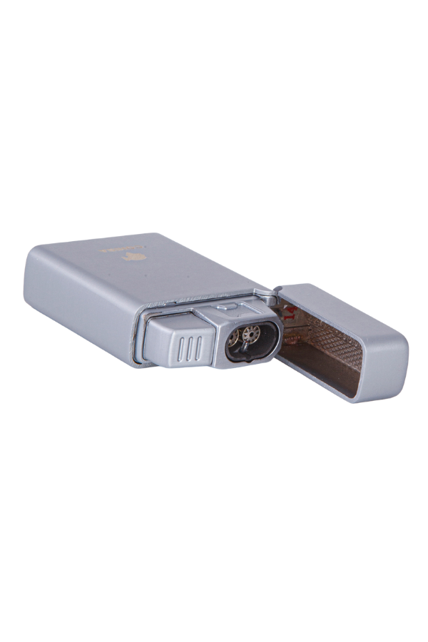 TR7896,Cohiba Çift Torch Pürmüz Gümüş Metal Puro Çakmağı