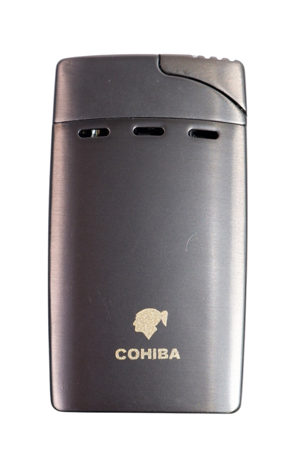 TR9027,Cohiba Çift Torch Pürmüz Gunmetal Puro Çakmağı
