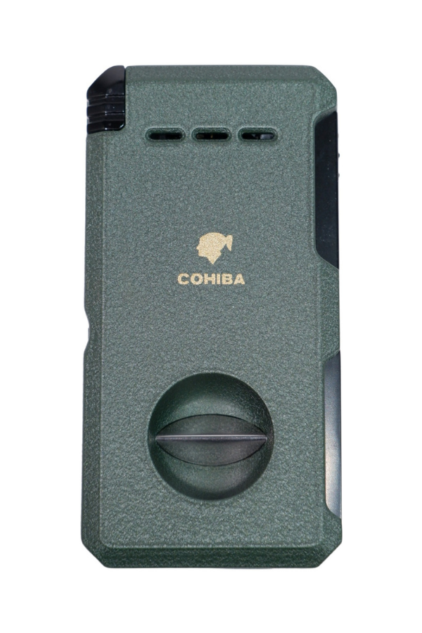 TR9015,Cohiba Çift Torch Pürmüz Yeşil Puro Çakmağı