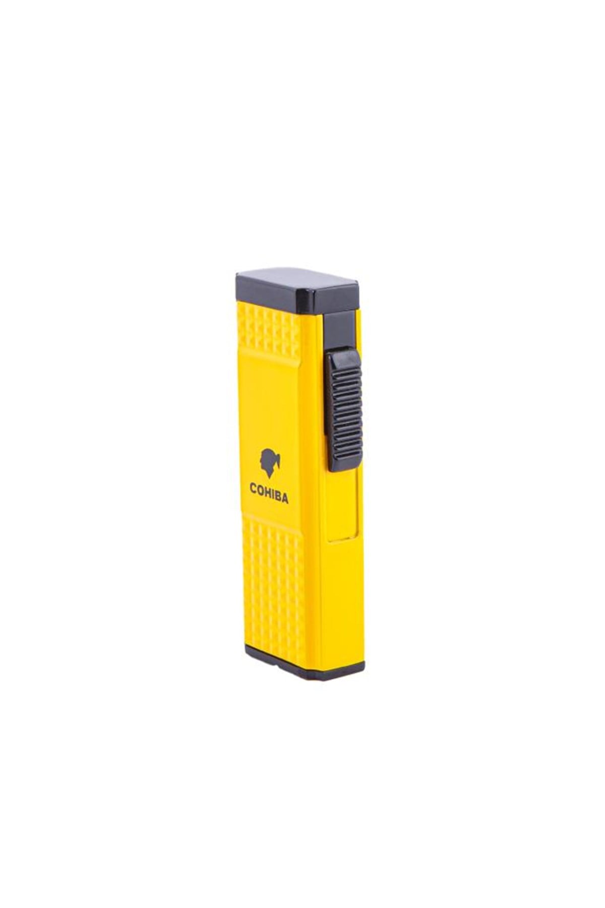TR4648,Cohiba Çift Torch Sarı Desenli Puro Çakmağı