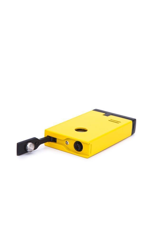 TR7204,Cohiba Çift Torch Pürmüz Sarı-Siyah Metal Puro Çakmağı