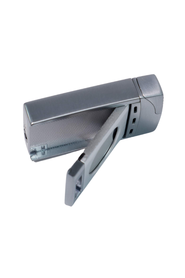 TR9026,Cohiba Çift Torch Pürmüz Gümüş Puro Çakmağı