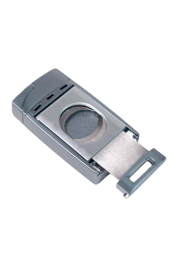 TR9026,Cohiba Çift Torch Pürmüz Gümüş Puro Çakmağı