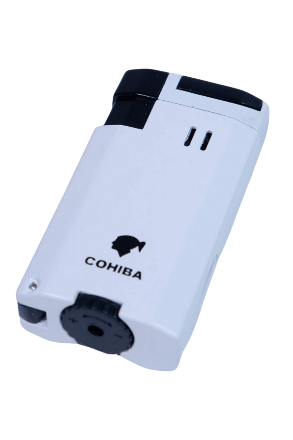 TR8933,Cohiba Çift Torch Pürmüz Beyaz Puro Çakmağı