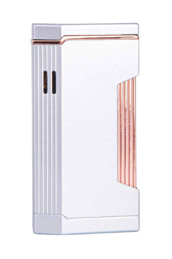 TR7900,Cohiba Çift Torch Pürmüz Gümüş Metal Puro Çakmağı