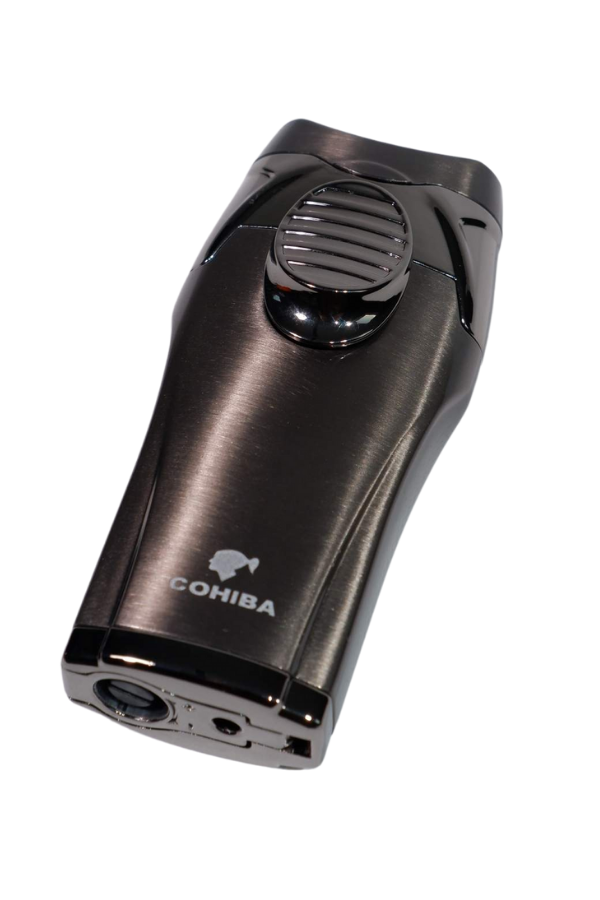 TR8956,Cohiba Çift Torch Pürmüz Gunmetal Puro Çakmağı