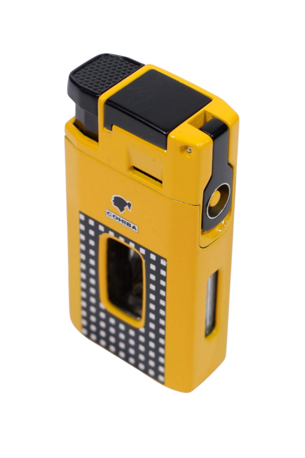 TR8968,Cohiba Çift Torch Pürmüz Sarı Puro Çakmağı