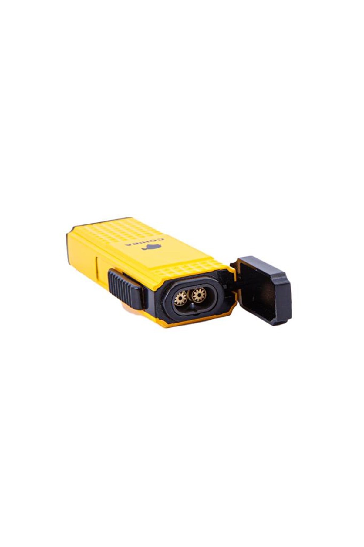 TR4648,Cohiba Çift Torch Sarı Desenli Puro Çakmağı