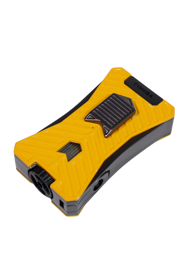 TR8995,Cohiba Çift Torch Pürmüz Sarı Puro Çakmağı