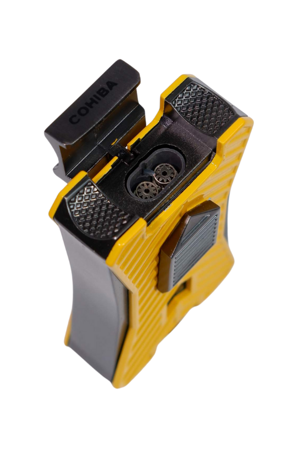 TR8995,Cohiba Çift Torch Pürmüz Sarı Puro Çakmağı