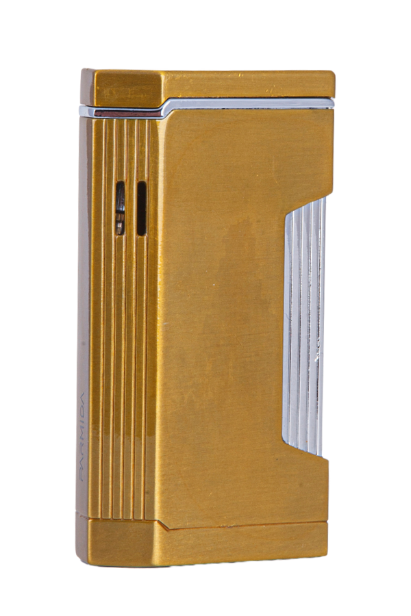 TR7899,Cohiba Çift Torch Pürmüz Gold-Gümüş Metal Puro Çakmağı