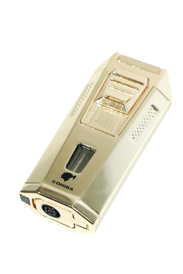 TR9488,Cohiba Çift Torch Pürmüz Delicili Gold Metal Puro Çakmağı