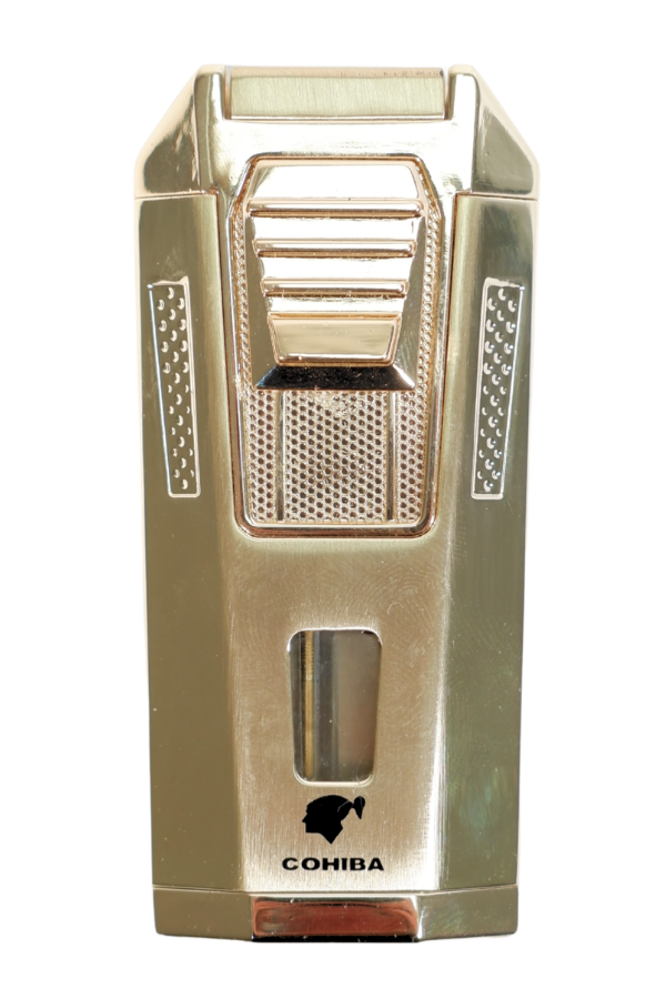 TR9488,Cohiba Çift Torch Pürmüz Delicili Gold Metal Puro Çakmağı
