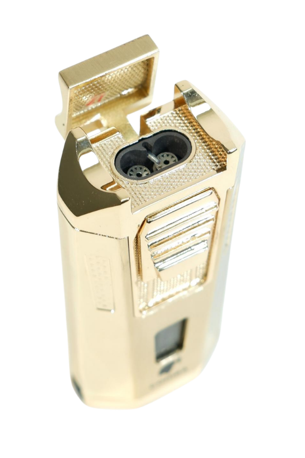 TR9488,Cohiba Çift Torch Pürmüz Delicili Gold Metal Puro Çakmağı