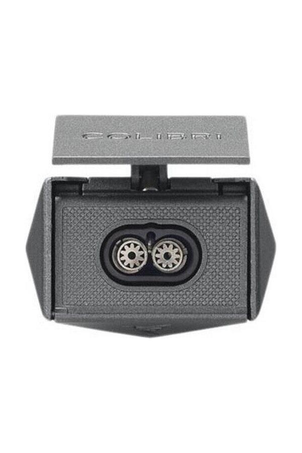 TR6747,Colibri Quasar II Çift Torch Pürmüz Koyu Gri Puro Çakmağı