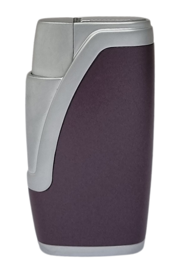 TR7610,Honest Çift Torch Pürmüz Kahverengi-Gümüş Puro Çakmağı
