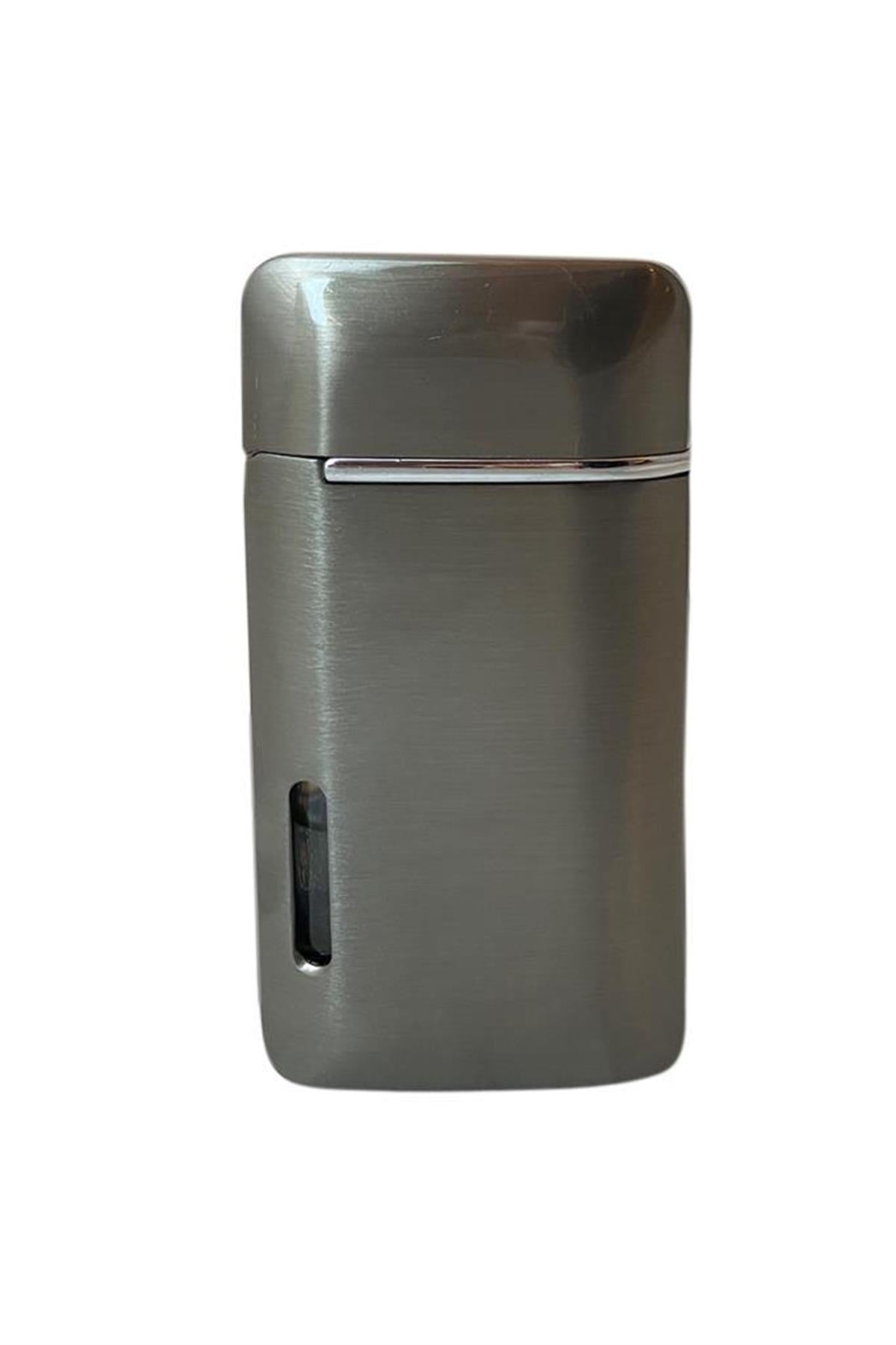 TR6358,Hunter Çift Torch Pürmüz Gunmetal Puro Çakmağı