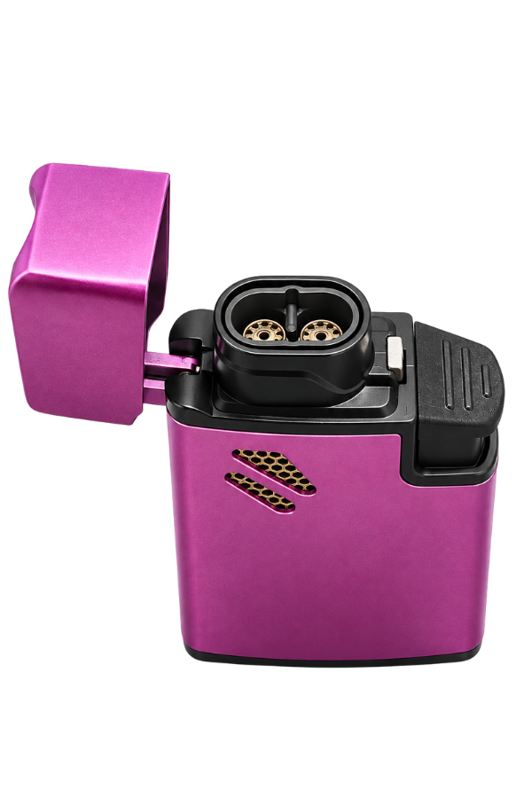 ACK065,Hunter Çift Torch Pürmüz Pembe Puro Çakmağı