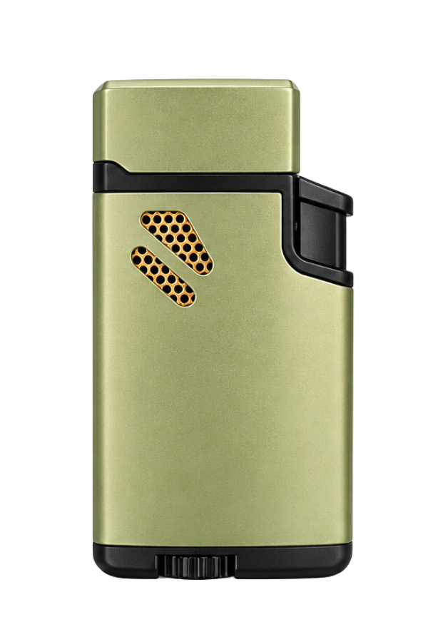 ACK067,Hunter Çift Torch Pürmüz Yeşil Puro Çakmağı