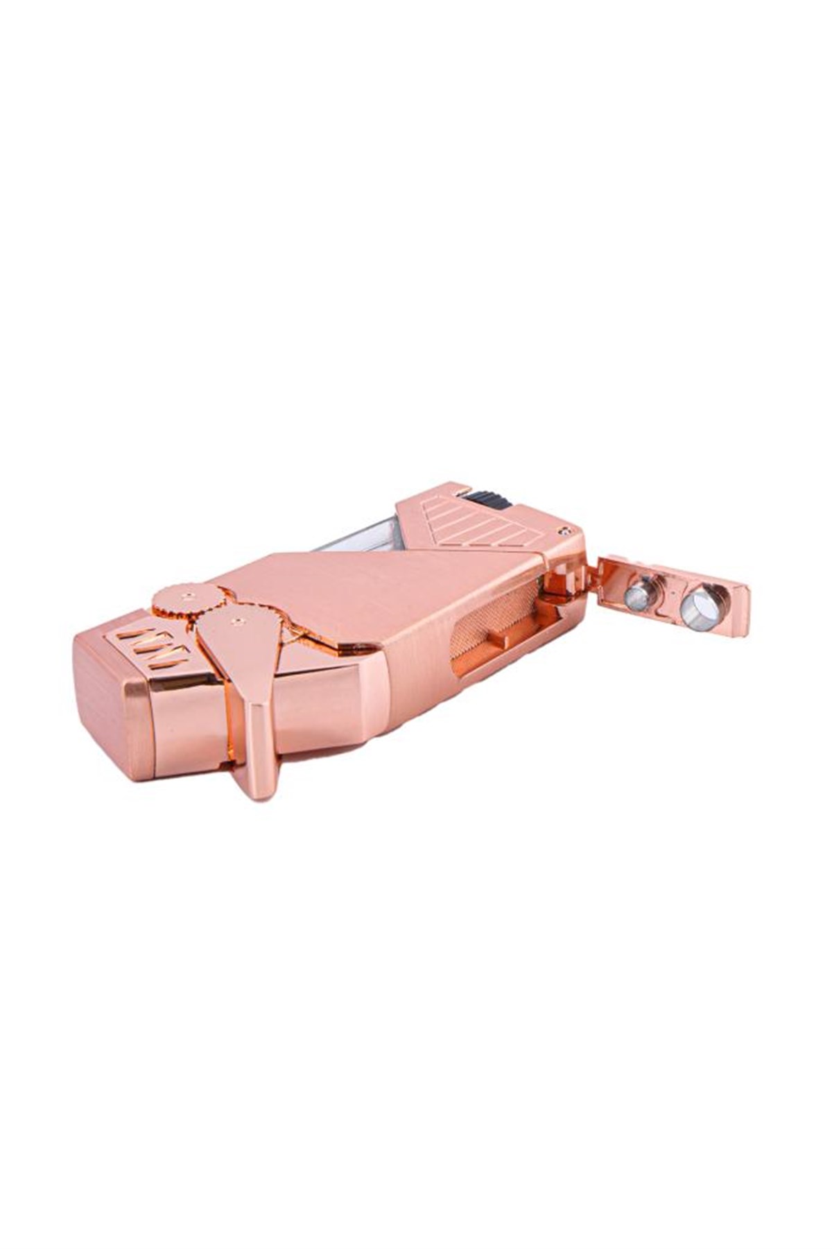 TR4695,Parmida Çift Torch Rose Gold Puro Çakmağı
