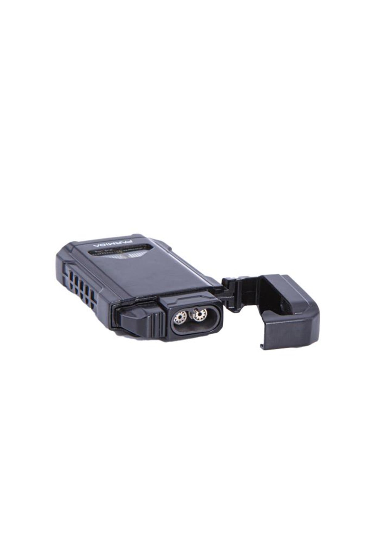 TR4731,Parmida Çift Torch Siyah Puro Çakmağı