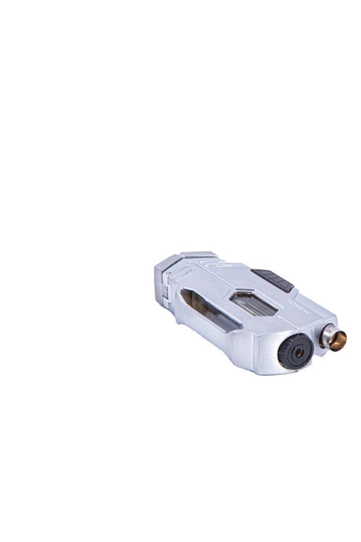 TR4692,Parmida Çift Torch Gümüş Puro Çakmağı