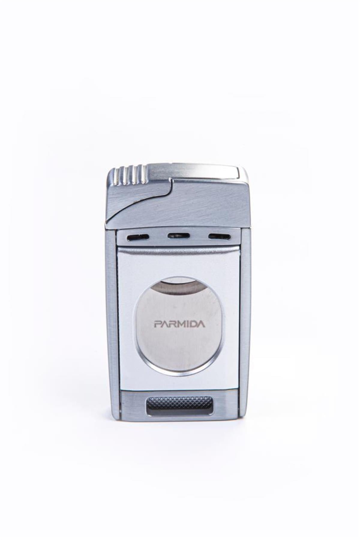 TR5411,Parmida Çift Torch Gümüş S-Cut Puro Çakmağı