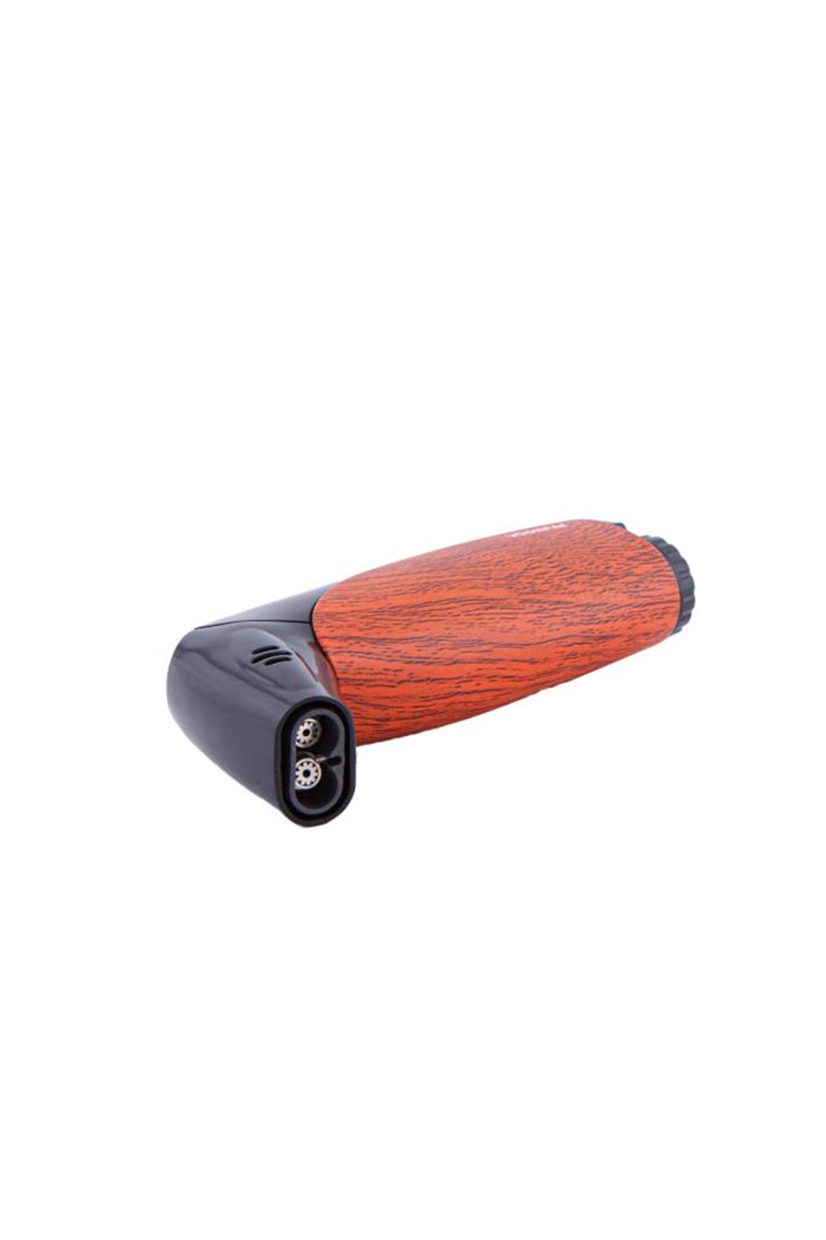 TR4708,Parmida Çift Torch Açık Ahşap Desenli Masa Tipi Puro Çakmağı