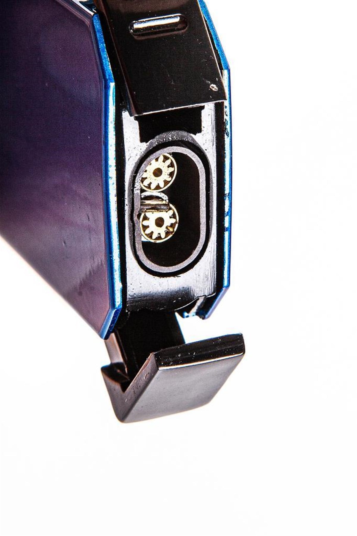 TR2411,Parmida İki Torch Mavi Puro Çakmağı