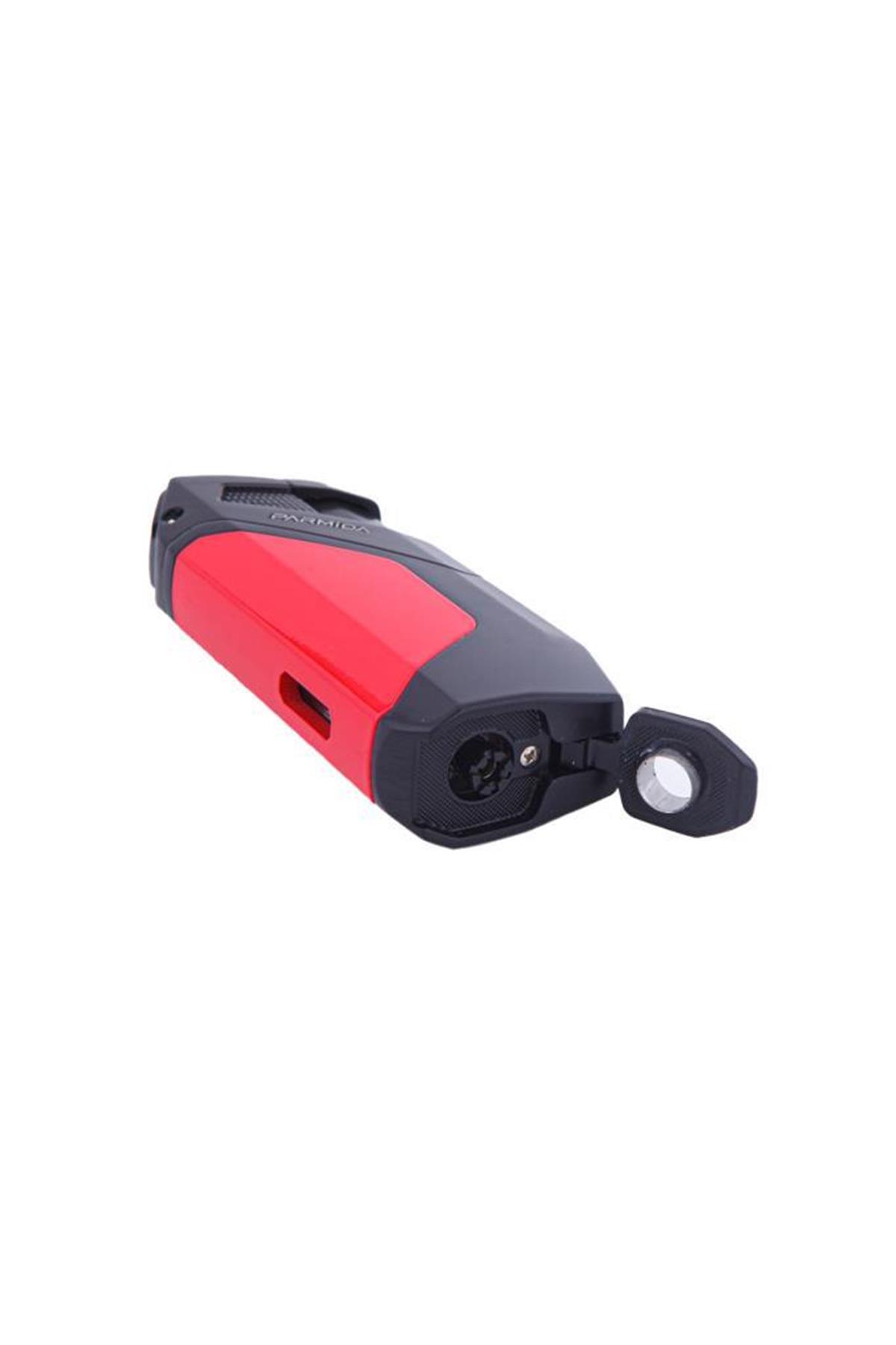 TR5976,Parmida 2 Torch Kırmızı Puro Çakmağı