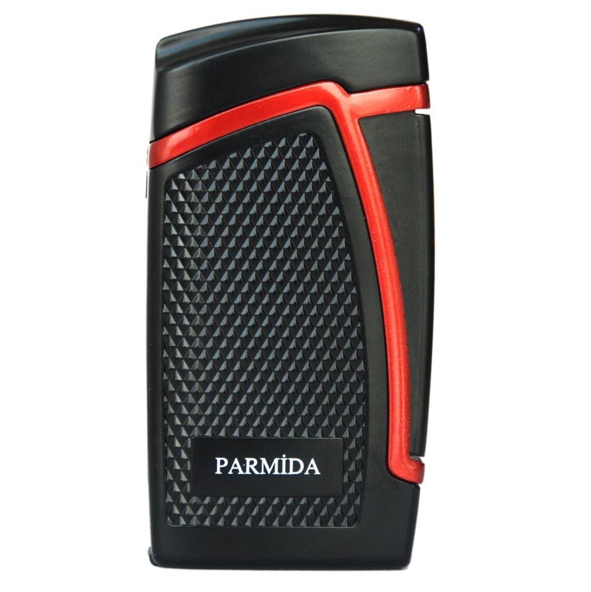 TR1537,Parmida İki Torch Siyah-Kırmızı Puro Çakmağı