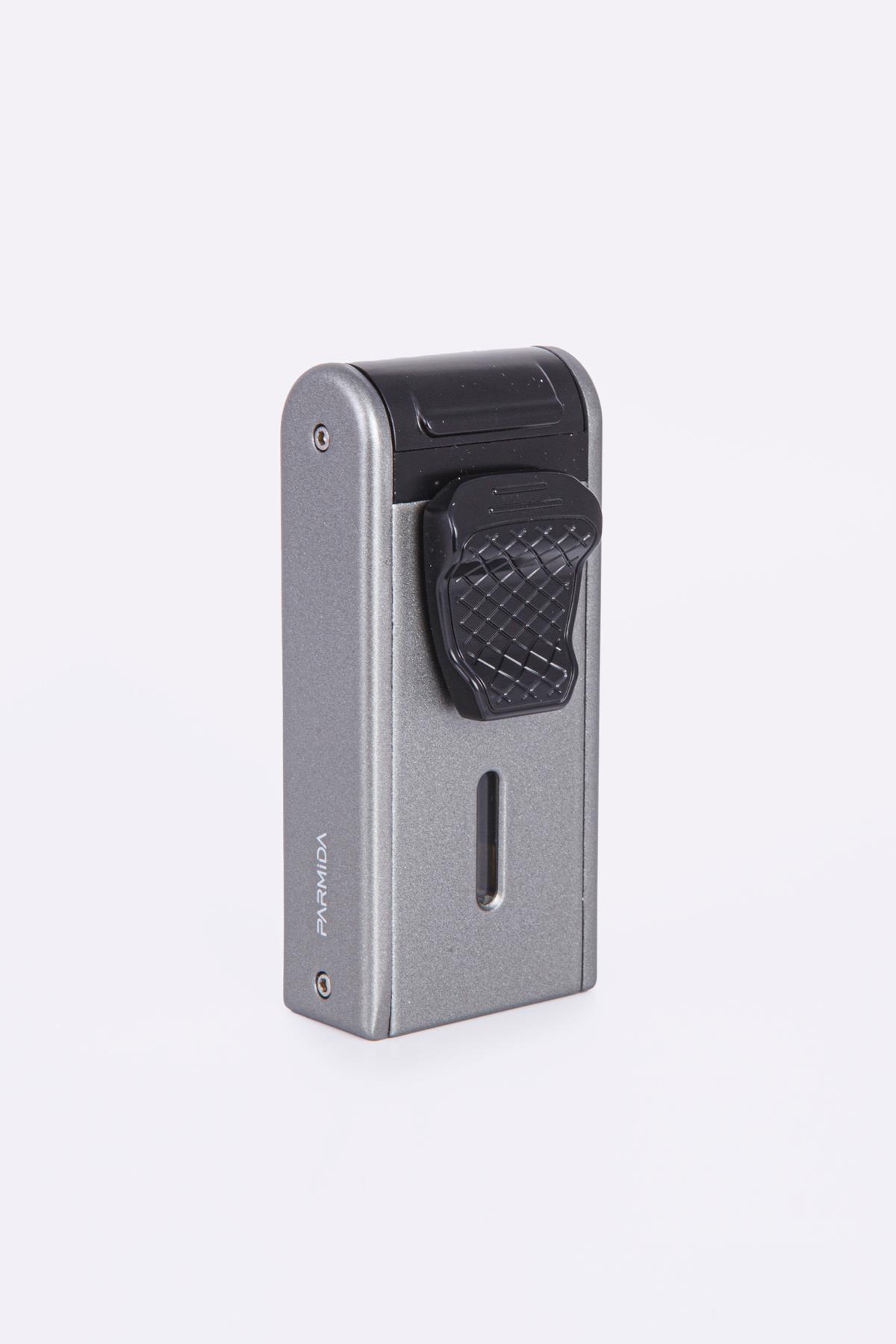 TR7925,Parmida Çift Torch Pürmüz Gunmetal Metal Puro Çakmağı