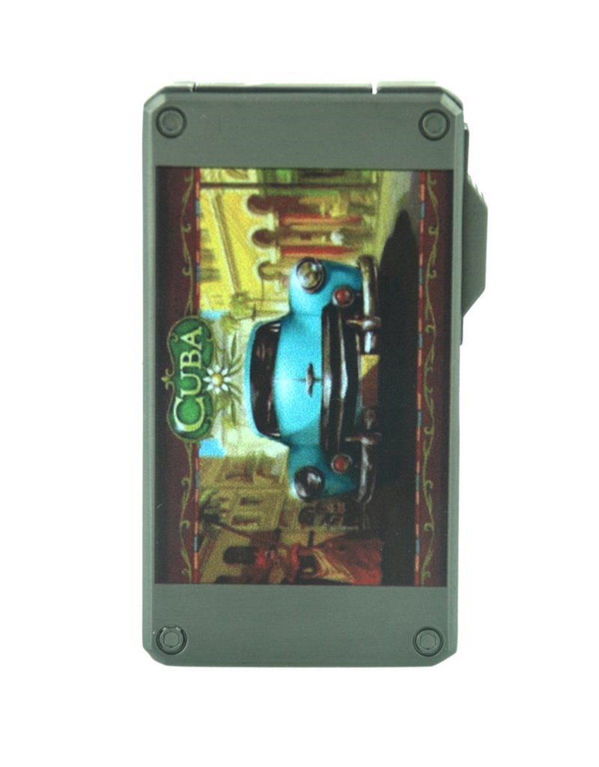 TR2463,Parmida Çift Torch Resim Baskılı Puro Çakmağı