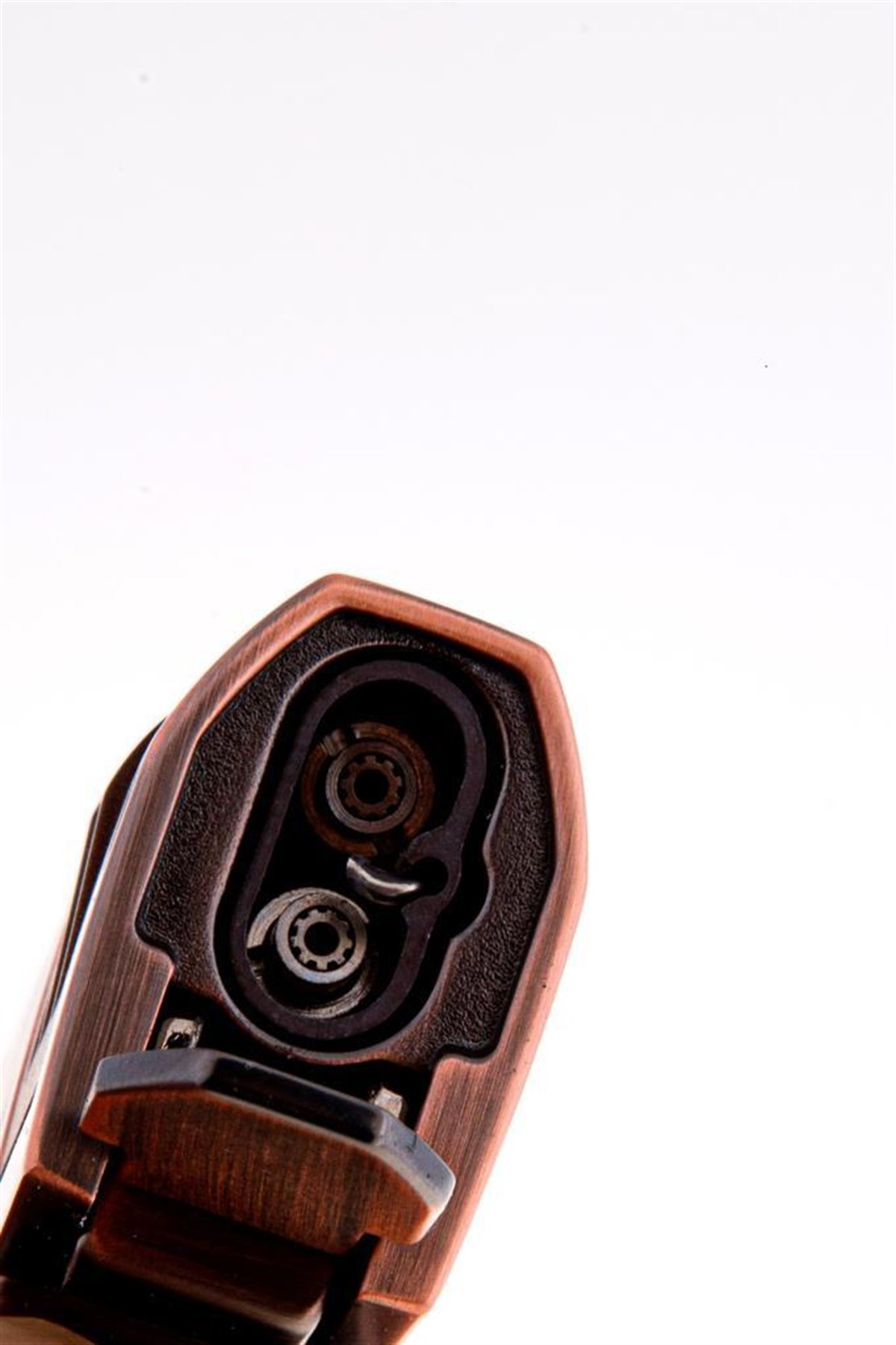 TR3531,Parmida 2 Torch Bronz Desenli Puro Çakmağı