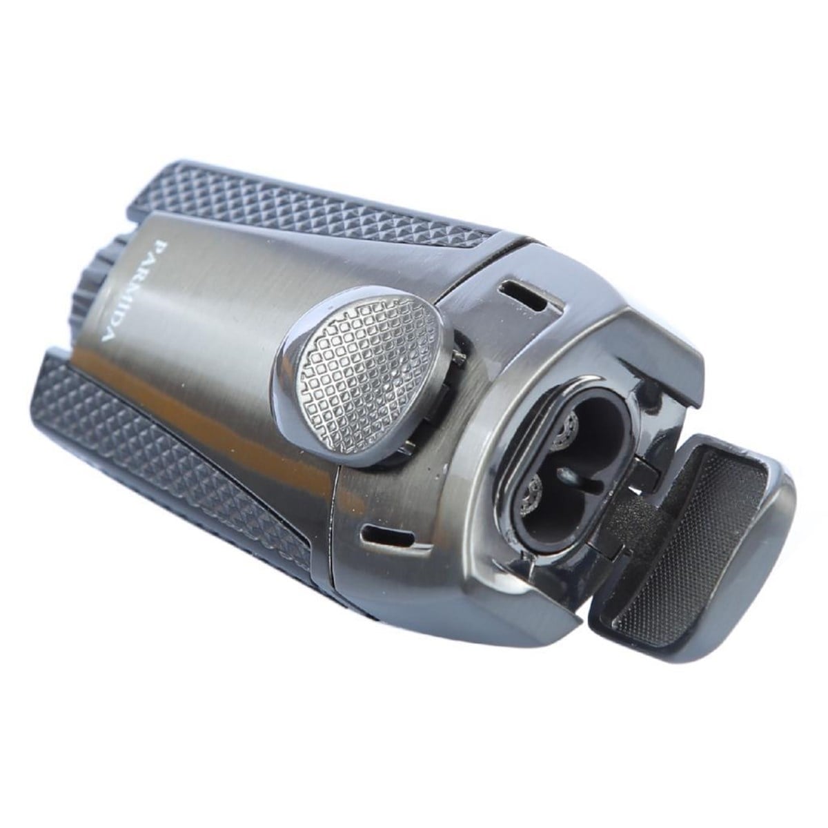 TR1565,Parmida İki Torch Gunmetal Puro Çakmağı