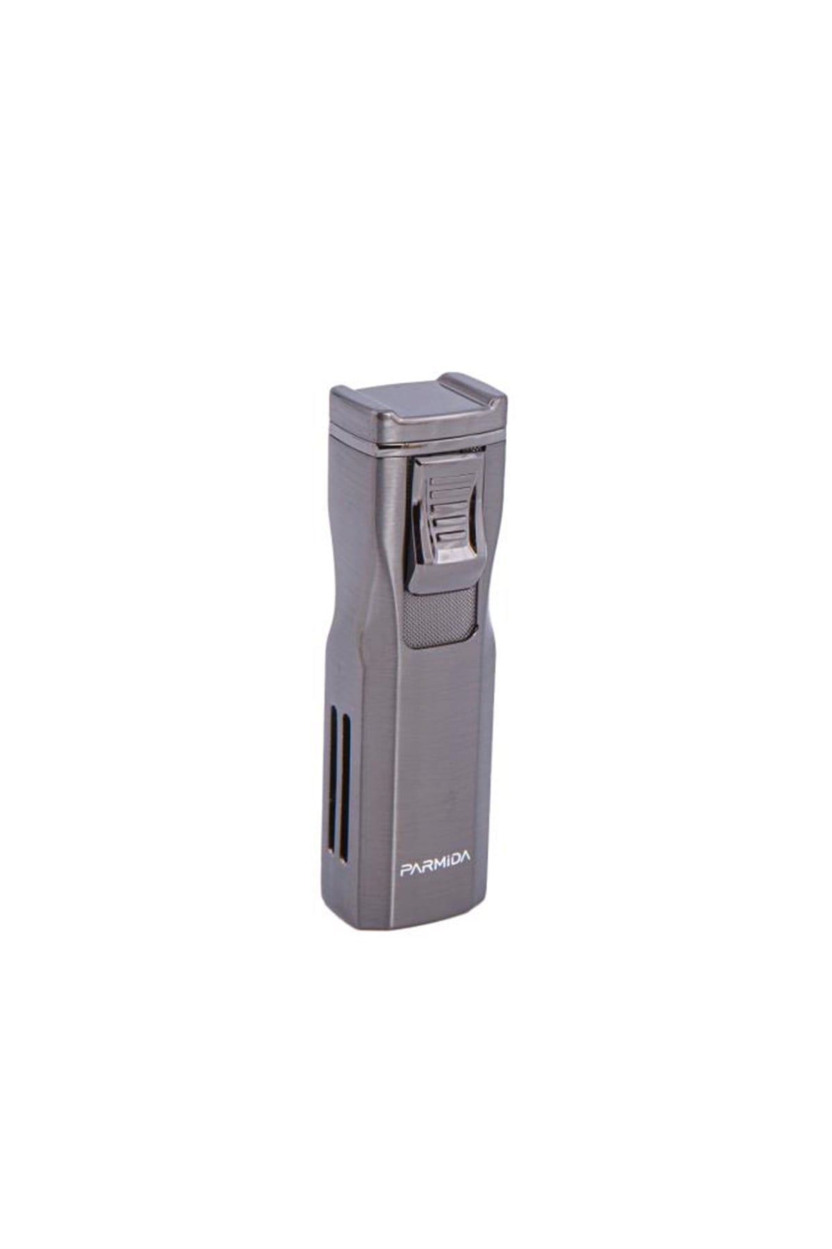 TR4674,Parmida Çift Torch Gunmetal Puro Çakmağı