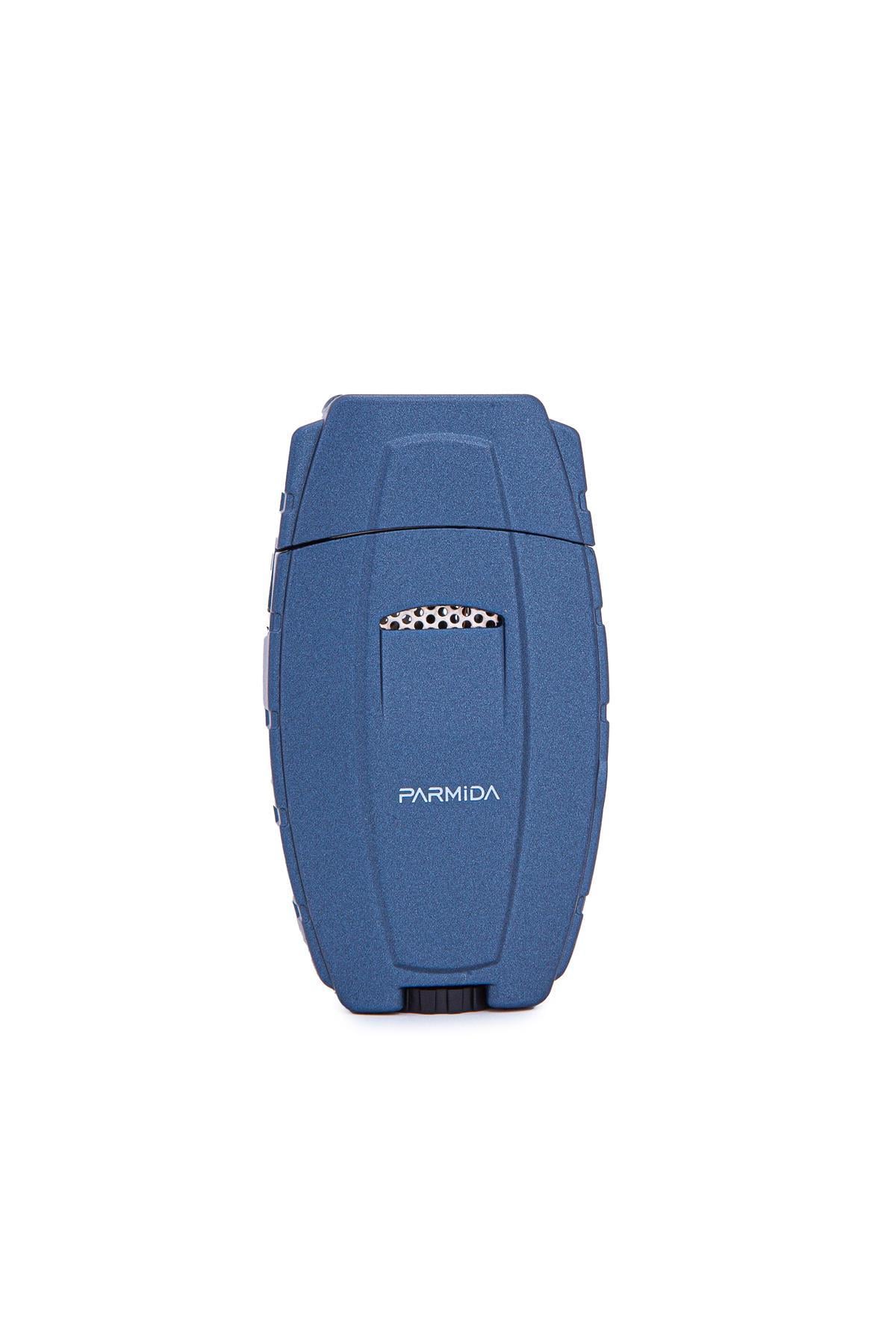 TR7332,Parmida Çift Torch Pürmüz Lacivert Metal Puro Çakmağı
