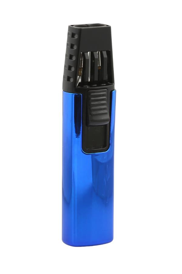 TR7322,Parmida Çift Torch Pürmüz Lacivert-Siyah Puro Çakmağı